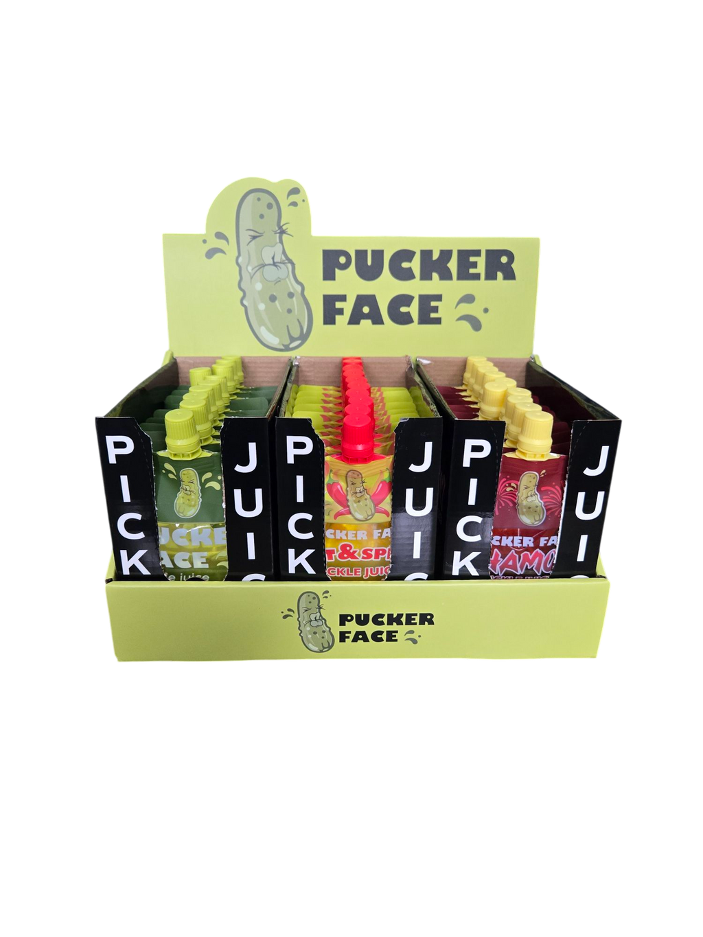 Pucker Face Counter Top Pouch Display