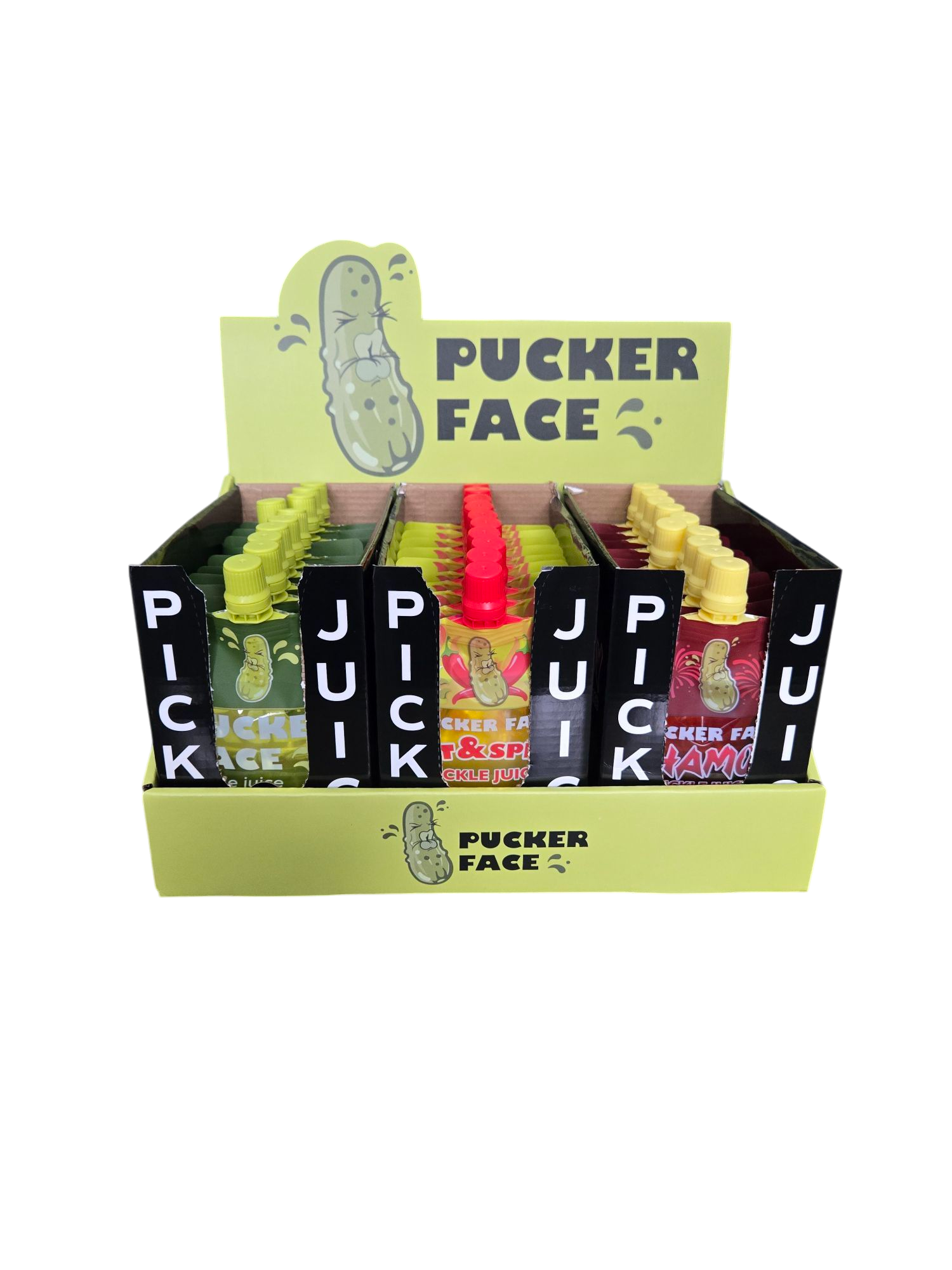 Pucker Face Counter Top Pouch Display