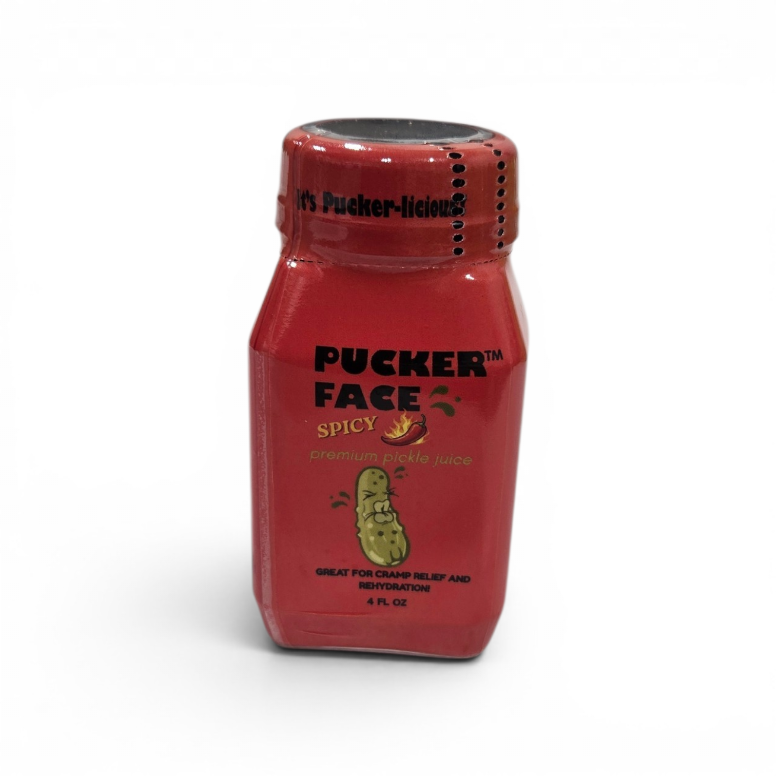 PUCKER FACE Spicy 4 oz Super Shot 12 Pack Bottles