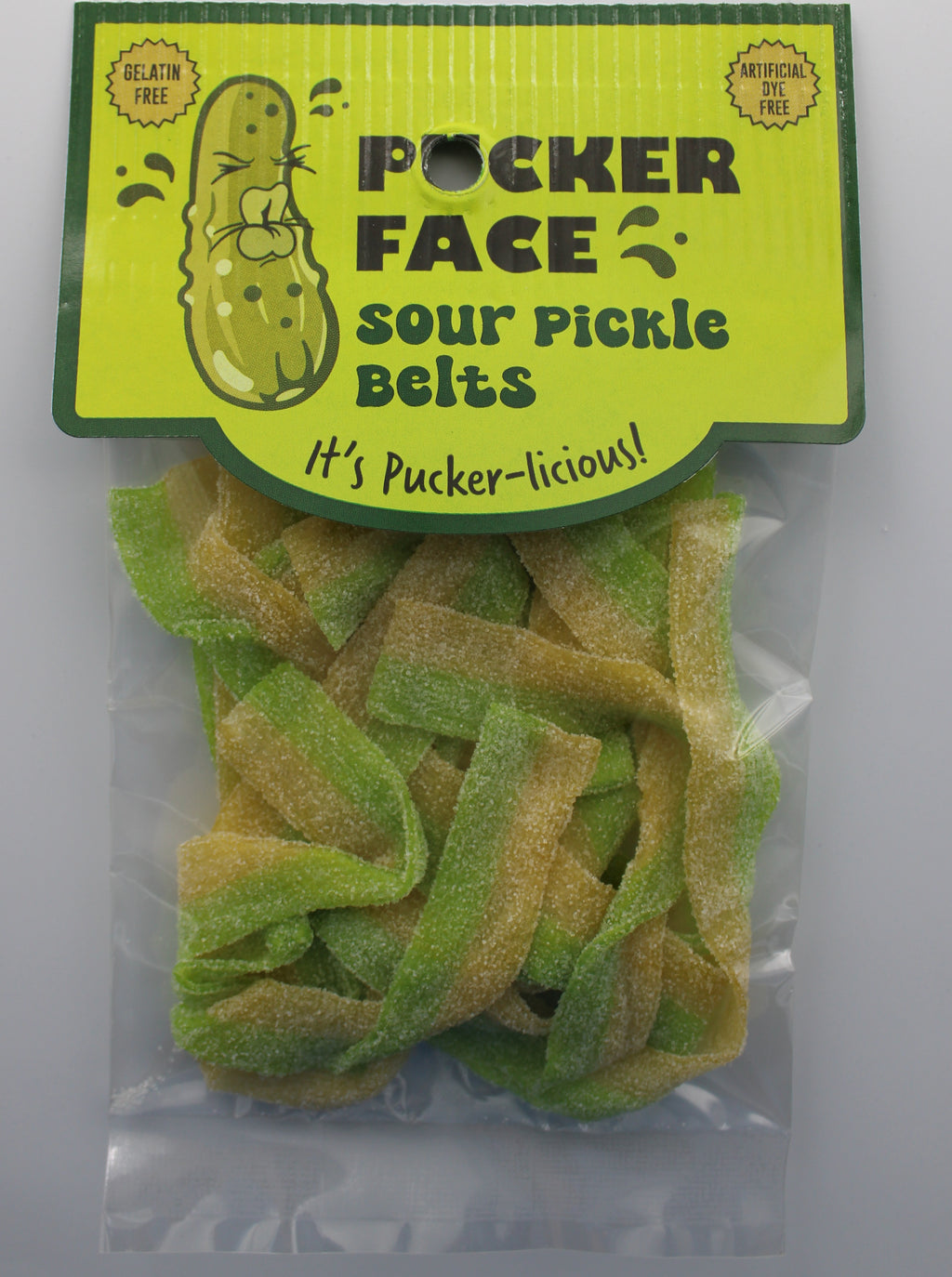PUCKER FACE SOUR PICKLE BELTS 12 2oz Bags
